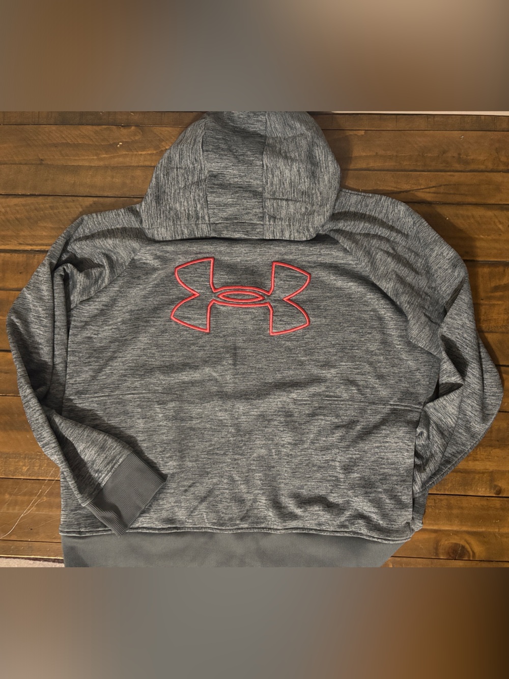 Under Armour Gray Hoodie with Pink Logo